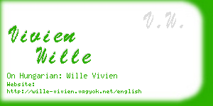 vivien wille business card